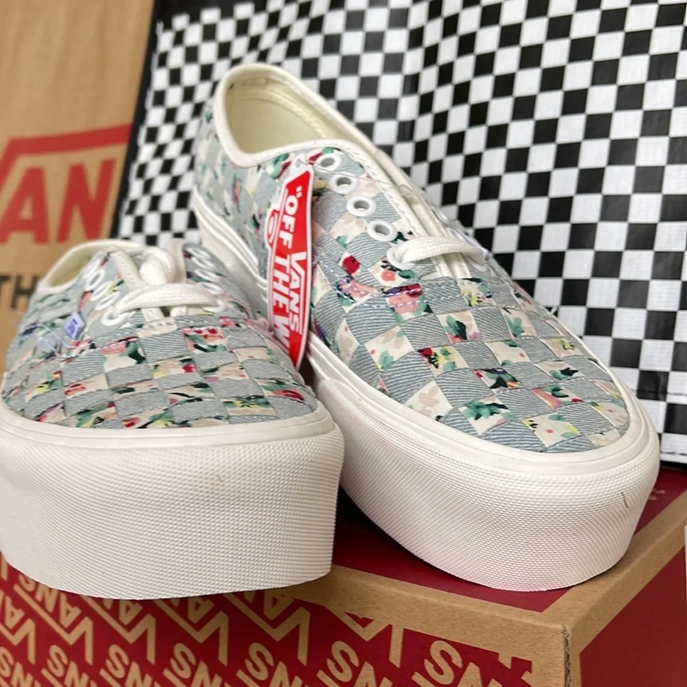 Vans Authentic Stacked Woven Floral/Multi Men’s sneakers-platforms - Picture 9 of 16